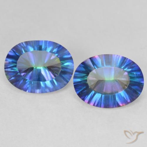 3.39ctw Natural Multicolor Mystic Quartz, Oval, VVS-VS, Photo A