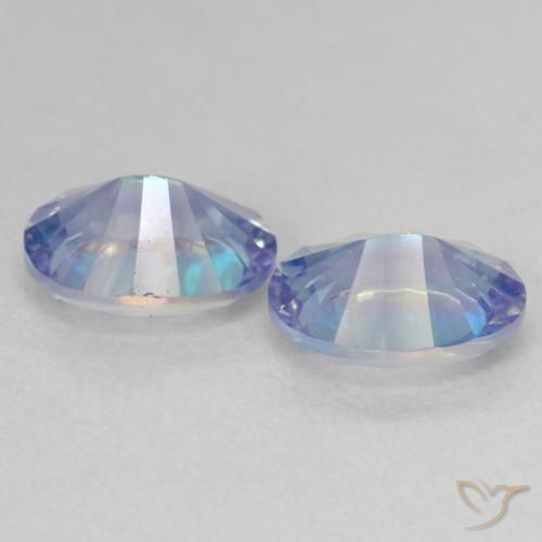 Mystic Quartz Gemstones in 9 x 7 mm (calibrated) Size for Sale, Mystic Quartz Stones in Multicolor Color