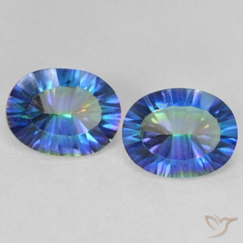 3.56ctw Natural Multicolor Mystic Quartz, Oval, VVS-VS