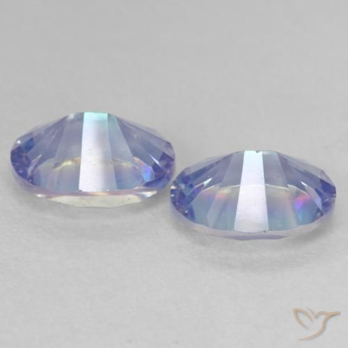 Mystic Quartz Gemstones in 9 x 7 mm (calibrated) Size for Sale, Mystic Quartz Stones in Multicolor Color