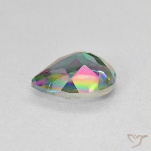 Mystic Quartz Gemstone in 8 x 6 mm (calibrated) Size for Sale, Mystic Quartz Stone in Multicolor Color