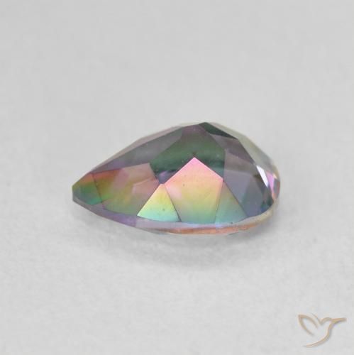 Mystic Quartz Gemstone in 8 x 6 mm (calibrated) Size for Sale, Mystic Quartz Stone in Multicolor Color