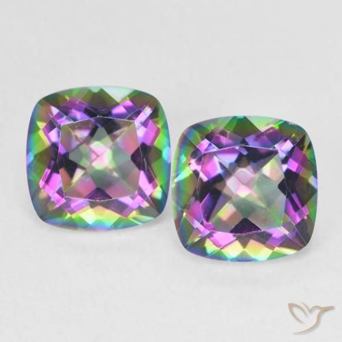 2.78ctw Natural Multicolor Mystic Quartz, Cushion, VVS, Photo A