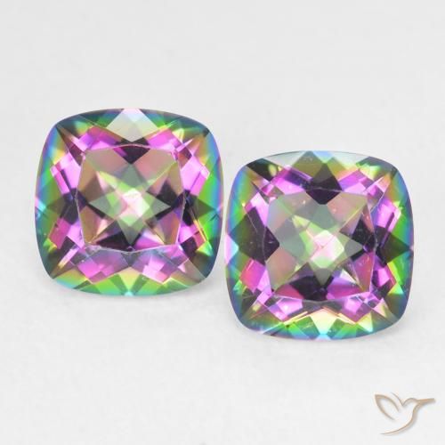 2.79ctw Natural Multicolor Mystic Quartz, Cushion, VVS