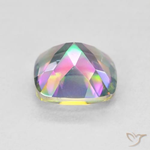 Mystic Quartz Gemstone in 7 x 7 mm (calibrated) Size for Sale, Mystic Quartz Stone in Multicolor Color