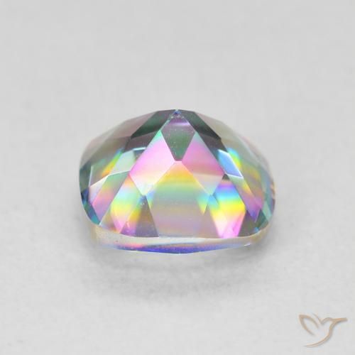 Mystic Quartz Gemstone in 7 x 7 mm (calibrated) Size for Sale, Mystic Quartz Stone in Multicolor Color