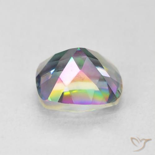 Mystic Quartz Gemstone in 7 x 7 mm (calibrated) Size for Sale, Mystic Quartz Stone in Multicolor Color