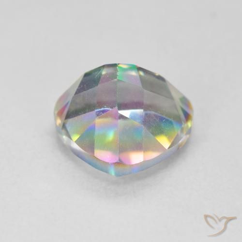 Mystic Quartz Gemstone in 9 x 9 mm (calibrated) Size for Sale, Mystic Quartz Stone in Multicolor Color