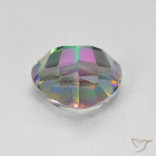 Mystic Quartz Gemstone in 8 x 8 mm (calibrated) Size for Sale, Mystic Quartz Stone in Multicolor Color