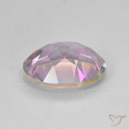 Mystic Quartz Gemstone in 11 x 9 mm (calibrated) Size for Sale, Mystic Quartz Stone in Multicolor Color