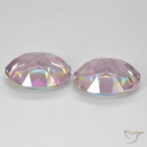 Mystic Quartz Gemstones in 11 x 9 mm (calibrated) Size for Sale, Mystic Quartz Stones in Multicolor Color