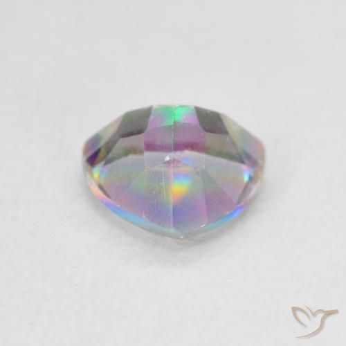 Mystic Quartz Gemstone in 7 x 7 mm (calibrated) Size for Sale, Mystic Quartz Stone in Multicolor Color