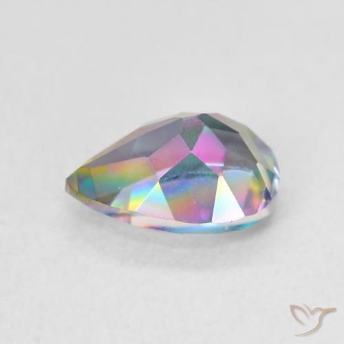 Mystic Quartz Gemstone in 8 x 6 mm (calibrated) Size for Sale, Mystic Quartz Stone in Multicolor Color