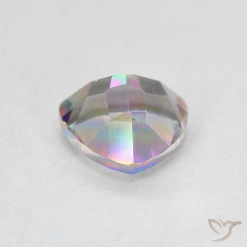 Mystic Quartz Gemstone in 7 x 7 mm (calibrated) Size for Sale, Mystic Quartz Stone in Multicolor Color