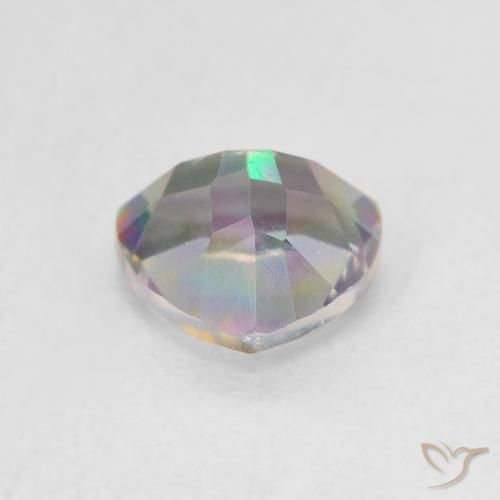 Mystic Quartz Gemstone in 7 x 7 mm (calibrated) Size for Sale, Mystic Quartz Stone in Multicolor Color
