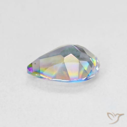 Mystic Quartz Gemstone in 8 x 6 mm (calibrated) Size for Sale, Mystic Quartz Stone in Multicolor Color