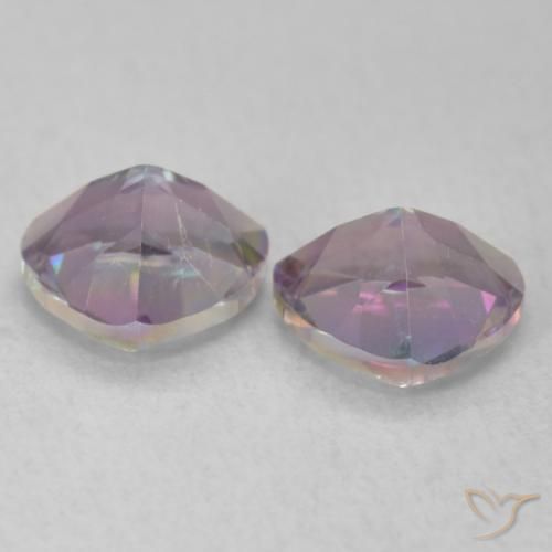 Mystic Quartz Gemstones in 6 x 6 mm (calibrated) Size for Sale, Mystic Quartz Stones in Multicolor Color