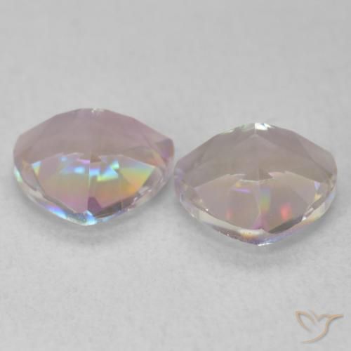 Mystic Quartz Gemstones in 6 x 6 mm (calibrated) Size for Sale, Mystic Quartz Stones in Multicolor Color