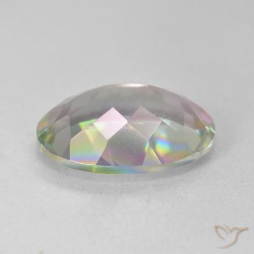 Mystic Quartz Gemstone in 14 x 10 mm (calibrated) Size for Sale, Mystic Quartz Stone in Multicolor Color