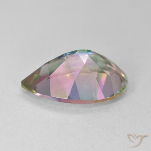 Mystic Quartz Gemstone in 15 x 10 mm (calibrated) Size for Sale, Mystic Quartz Stone in Multicolor Color