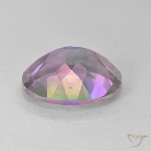 Mystic Quartz Gemstone in 13 x 11 mm (calibrated) Size for Sale, Mystic Quartz Stone in Multicolor Color