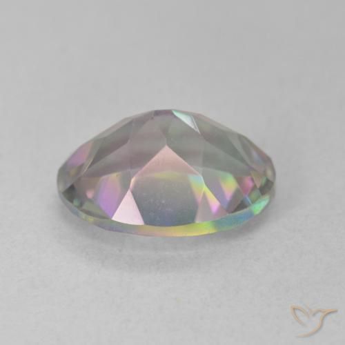 Mystic Quartz Gemstone in 11 x 9 mm (calibrated) Size for Sale, Mystic Quartz Stone in Multicolor Color