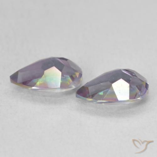 Mystic Quartz Gemstones in 7 x 5 mm (calibrated) Size for Sale, Mystic Quartz Stones in Multicolor Color