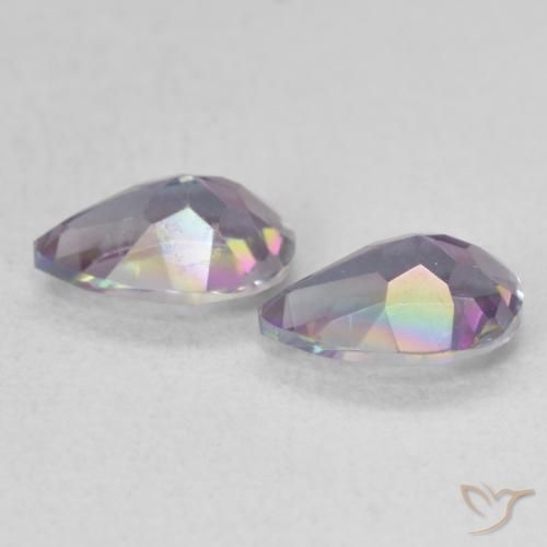 Mystic Quartz Gemstones in 7 x 5 mm (calibrated) Size for Sale, Mystic Quartz Stones in Multicolor Color