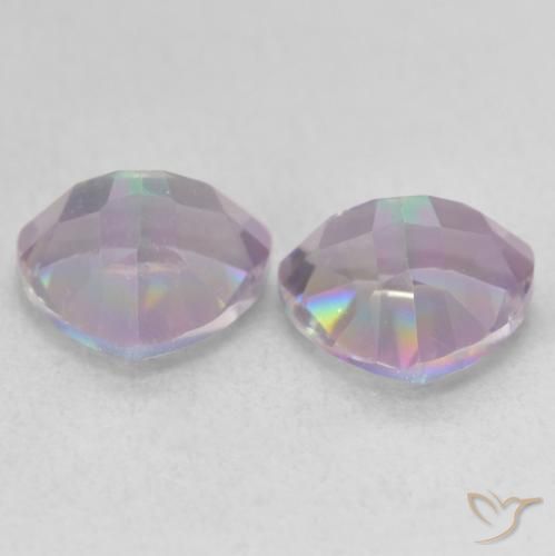 Mystic Quartz Gemstones in 7 x 7 mm (calibrated) Size for Sale, Mystic Quartz Stones in Multicolor Color