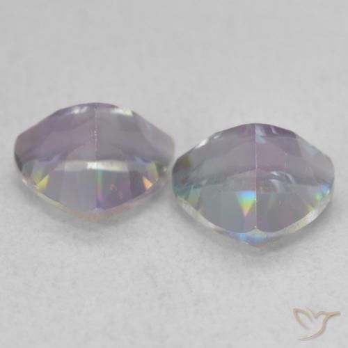 Mystic Quartz Gemstones in 6 x 6 mm (calibrated) Size for Sale, Mystic Quartz Stones in Multicolor Color