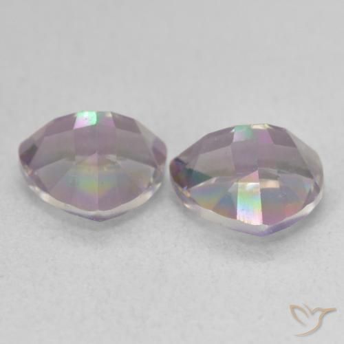 Mystic Quartz Gemstones in 7 x 7 mm (calibrated) Size for Sale, Mystic Quartz Stones in Multicolor Color