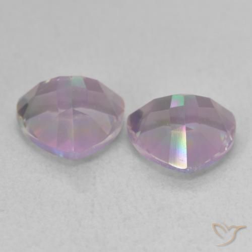 Mystic Quartz Gemstones in 7 x 7 mm (calibrated) Size for Sale, Mystic Quartz Stones in Multicolor Color