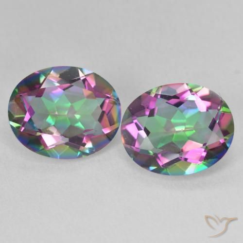 6.11ctw Natural Multicolor Mystic Quartz, Oval, VVS-VS