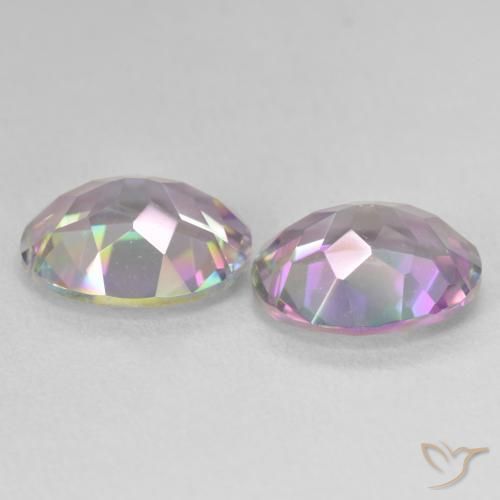 Mystic Quartz Gemstones in 11.1 x 9.9 mm Size for Sale, Mystic Quartz Stones in Multicolor Color