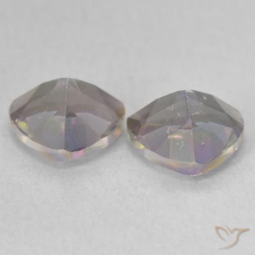Mystic Quartz Gemstones in 6 x 6 mm (calibrated) Size for Sale, Mystic Quartz Stones in Multicolor Color