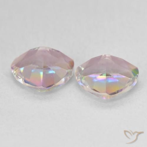 Mystic Quartz Gemstones in 6 x 6 mm (calibrated) Size for Sale, Mystic Quartz Stones in Multicolor Color