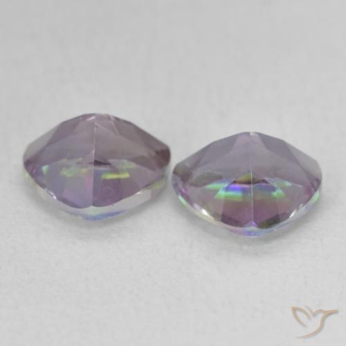 Mystic Quartz Gemstones in 6 x 6 mm (calibrated) Size for Sale, Mystic Quartz Stones in Multicolor Color