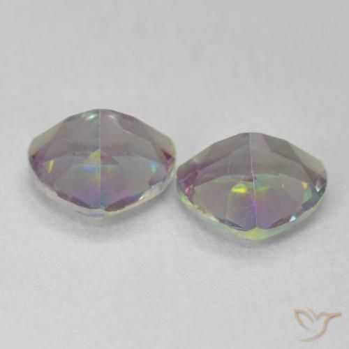 Mystic Quartz Gemstones in 6 x 6 mm (calibrated) Size for Sale, Mystic Quartz Stones in Multicolor Color