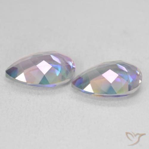 Mystic Quartz Gemstones in 10.6 x 6.9 mm Size for Sale, Mystic Quartz Stones in Multicolor Color