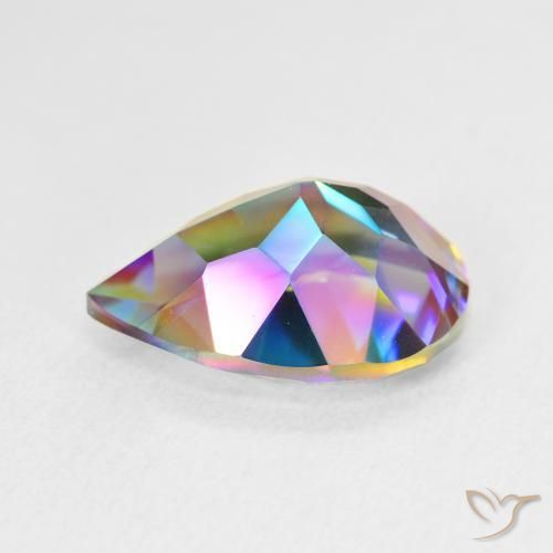 Mystic Quartz Gemstone in 14 x 10 mm (calibrated) Size for Sale, Mystic Quartz Stone in Multicolor Color
