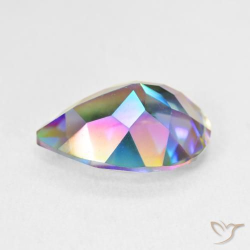 Mystic Quartz Gemstone in 14 x 10 mm (calibrated) Size for Sale, Mystic Quartz Stone in Multicolor Color