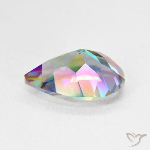 Mystic Quartz Gemstone in 14 x 10 mm (calibrated) Size for Sale, Mystic Quartz Stone in Multicolor Color