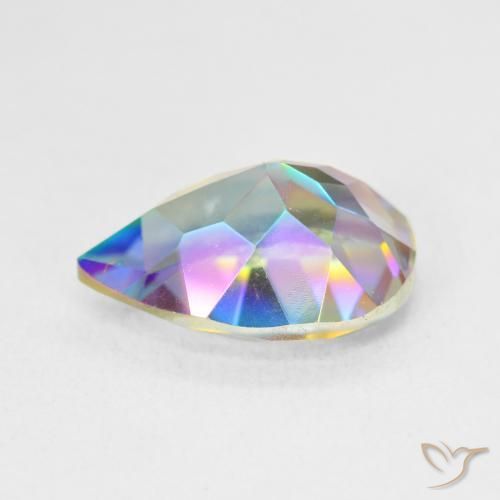 Mystic Quartz Gemstone in 14 x 10 mm (calibrated) Size for Sale, Mystic Quartz Stone in Multicolor Color