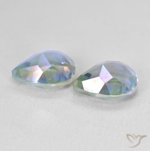 Mystic Quartz Gemstones in 9 x 7 mm (calibrated) Size for Sale, Mystic Quartz Stones in Multicolor Color