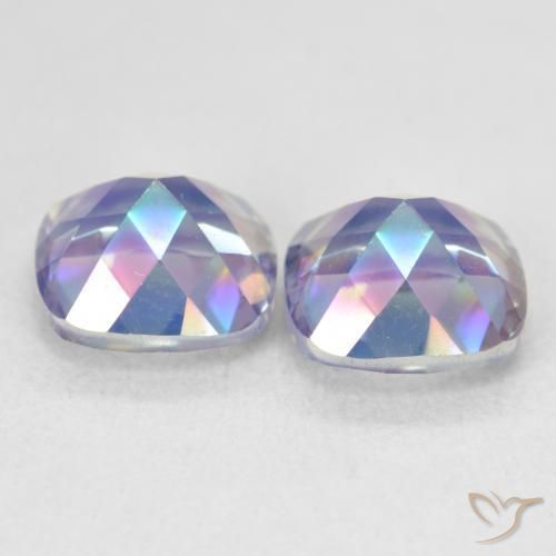 Mystic Quartz Gemstones in 8 x 8 mm (calibrated) Size for Sale, Mystic Quartz Stones in Multicolor Color