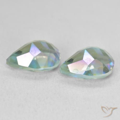 Mystic Quartz Gemstones in 9 x 7 mm (calibrated) Size for Sale, Mystic Quartz Stones in Multicolor Color
