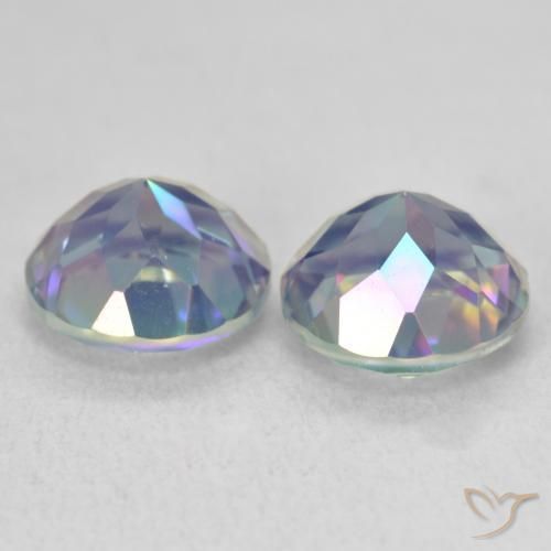 Mystic Quartz Gemstones in 8 mm (calibrated) Size for Sale, Mystic Quartz Stones in Multicolor Color