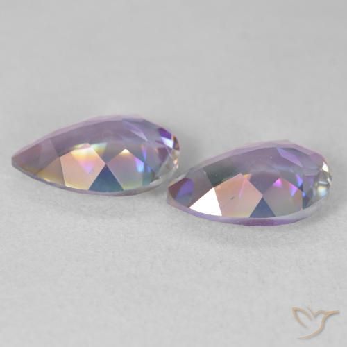 Mystic Quartz Gemstones in 10 x 7 mm (calibrated) Size for Sale, Mystic Quartz Stones in Multicolor Color