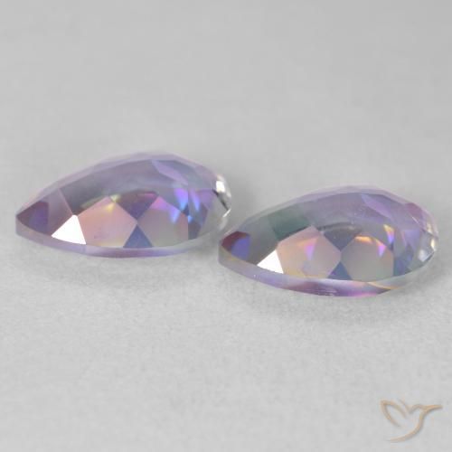 Mystic Quartz Gemstones in 10 x 7 mm (calibrated) Size for Sale, Mystic Quartz Stones in Multicolor Color