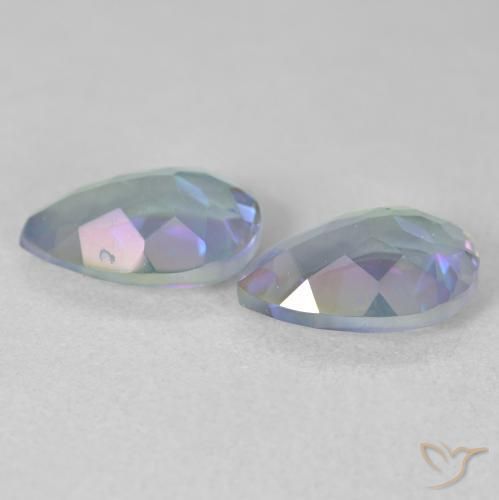 Mystic Quartz Gemstones in 10 x 7 mm (calibrated) Size for Sale, Mystic Quartz Stones in Multicolor Color